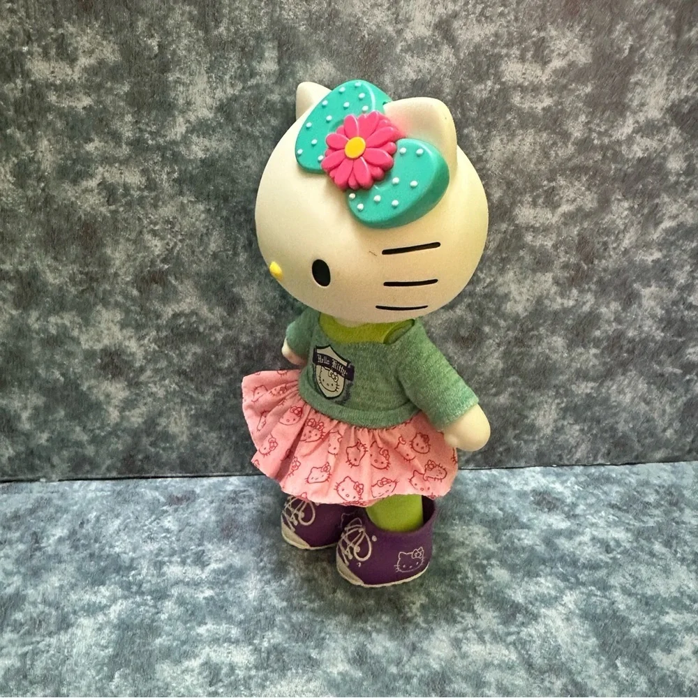 Hello Kitty Doll with Pink Skirt and Teal Sweater